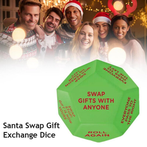 2pcs  Santa Claus polygonal exchange gifts dice 1