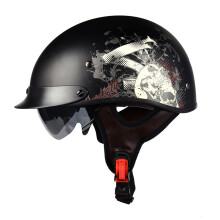 LVCOOL Motorcycle Helmet Retro Summer Moto Men Helmet Open Face Motorcycle Accessories for Chopper Women Men A Type-2XL