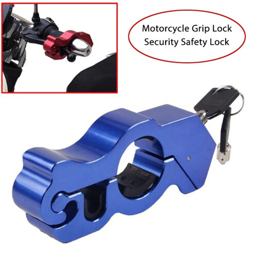 Handlebar Throttle Security Lock for Dirt Street Bikes Anti-Steal Lock Pull Rod Black