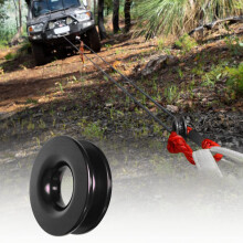 Car Strap Shackles ATV Winch Extension Rope Kit Snatch Pulley Ring Recovery Ring R