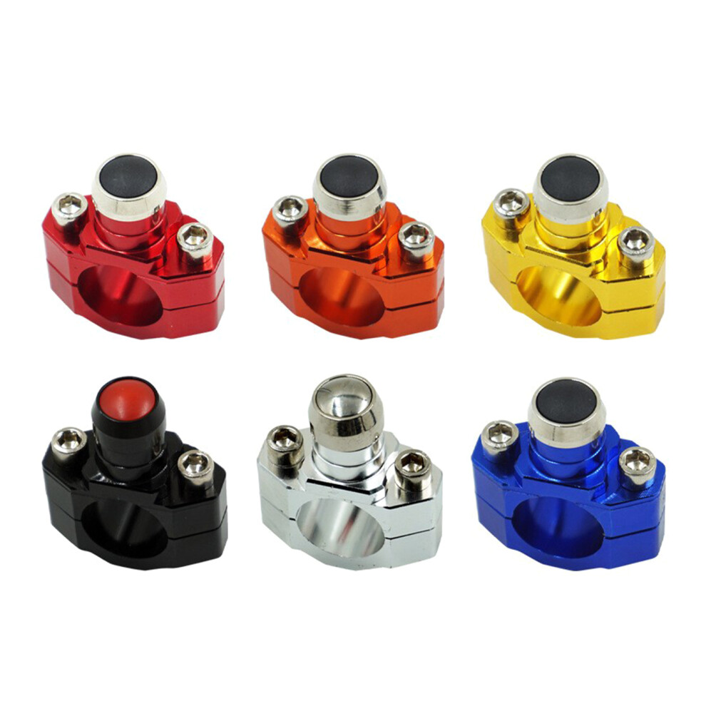 Handlebar Mount Horn Switch Headlight Switch Momentary Switch Motorcycle Self Reset Gold 7754005156097