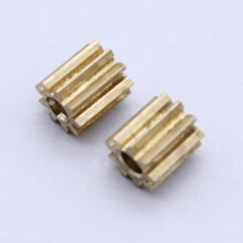2pcs Motor Pinion Gear 9 Teeth Brass Gear Car Auto Motor Replacement Accessories