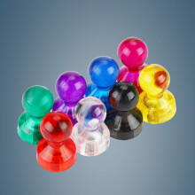 10Pcs Small Magentic Push Pins Color-coded Fridge Map Magnets Blackboard Magnets Blue