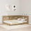 VidaXL vidaXL Storage Headboard with Shelf Artisan Oak 140 cm Engineered Wood 1