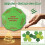 Creative Christmas Santa Claus polygonal exchange gift dice green 1pcs 2