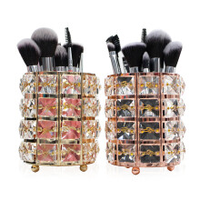 Makeup Brush Organizer Make Up Brush Holder Container Storage Cup for Bathroom Rose gold