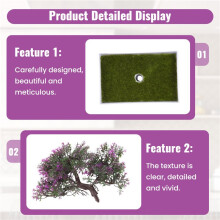 Artificial Plants Bonsai Small Tree Pot Fake Plant Flowers Potted Faux Bonsai for Home Room Table Hotel Garden Decor C