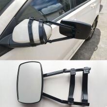 Black Car Towing Mirror Clip on Side Extension Towing Mirror for Car Truck RV