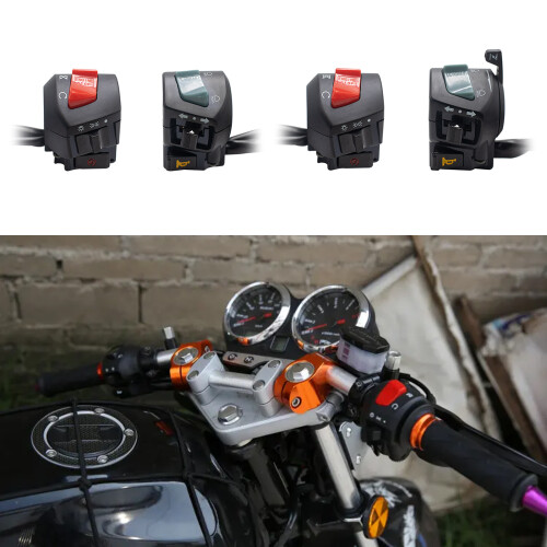 Motorcbike Handlebar Switch Universal 7/8" 22MM Electric Hand Control Switch Normal 2