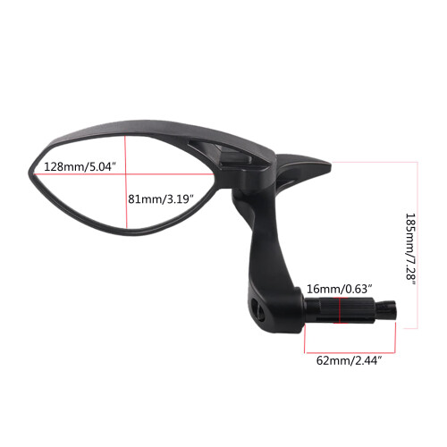 Electromobile Convex Rearview Mirror Motorcycle Handlebar End Mirrors 1Pair 2