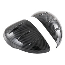 Car Carbon Fiber Rear View Rearview Side Glass Mirror Cover Trim Frame Side Mirror Caps for 11Th 2021-2022