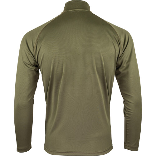 Speero SPEERO Men's Quarter Zip Armour Top, Green Long Sleeve Shirt Small 2