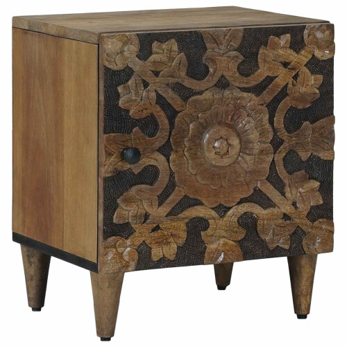 VidaXL vidaXL Bedside Cabinet Brown 40 x 33.5 x 46 cm Solid Mango Wood