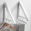 (silver) Foldable Telescopic Drying Rack Aluminum Alloy Wall Hanging Drying Rack (silver) 1