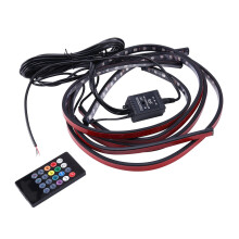 8 Color LED Strip Under Car Truck Tube Underglow Underbody System Neon Light Kit