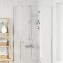 vidaXL Shower Head Set Chrome 150 cm Stainless Steel