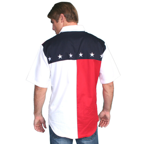 SHORT SLEEVE COLOR BLOCK SHIRT 1