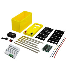 Kit de Caja de Batería 12V 18650 DIY 3X7 Soporte 18650 + BMS 40A 3S + Pantalla de Voltaje de Níquel Banco de Energía Dual-USB para UPS Solar A