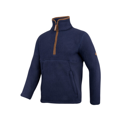 JACK PYKE JACK PYKE Half Zip Sherpa Fleece Pullover Navy Medium 2
