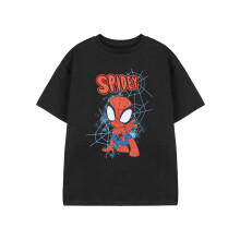 (3-4 Years) Marvel Spidey and His Amazing Friends Short Sleeved T-Shirt (Boys Black)