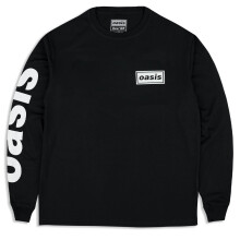 (S, Black) Oasis Live 25 Lockup Long Sleeve T Shirt