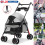 4-Wheel Portable Pet Stroller with Breathable Mesh Puppy Stroller Cat Stroller 2
