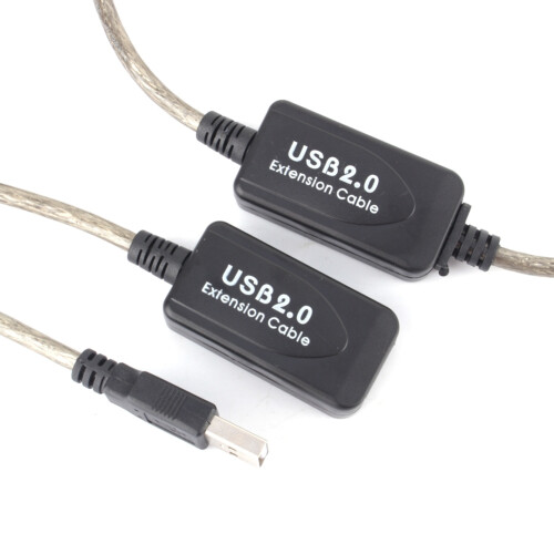 15m USB 2.0 Active Verlängerungskabel schwarz