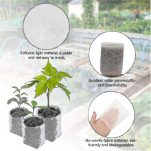 (15x19cm) 200 Pcs Plant Grow Bags Seedling Plant Nursery Non-woven Biodegradable Bags For Garden, 8 X 10cm