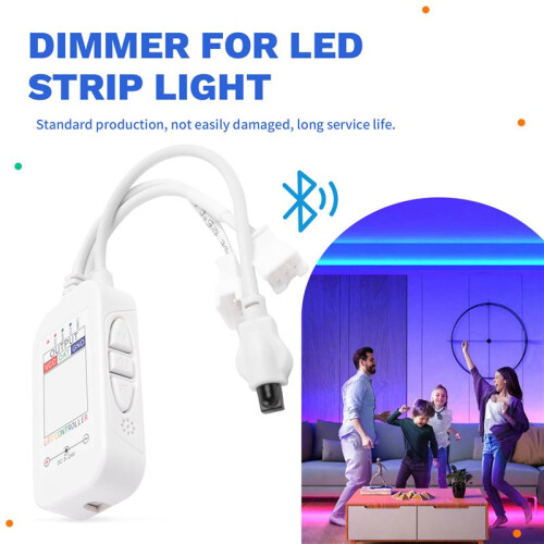 WS2812B  Controller for Addressable LED Strip Light 5050 RGB LED Tape 24Key Remote Music  Controller 2