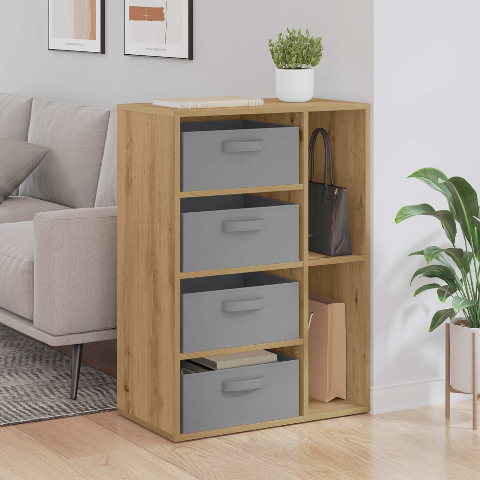 Vidaxl Sideboard With Drawer Artisan Oak 60 X 33.5 X 84 Cm