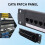 8 Port Straight-Through CAT6 Patch Panel RJ45 Network Cable Adapter Jack Ethernet Distribution Frame 10