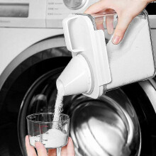 (1800ML) Airtight Laundry Detergent Powder Container Powder Storage Box Clear Washing