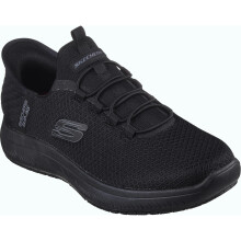 (10 UK, Black) Skechers Mens Summits - Colsin Slip-ins Work Trainers - Black