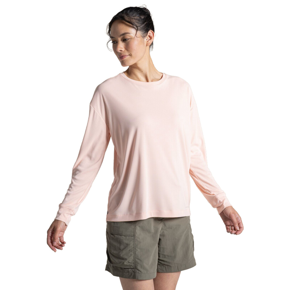 Craghoppers (12, Sherbert) Womens Nosilife Solarshield+ Long Sleeve T-Shirt