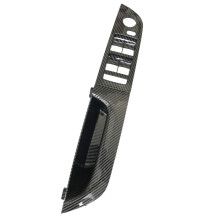 Carbon Fiber Car Interior Window  Cover Panel Trim Pull Handle For- 3 Series E90 E91 E92 316 318 320 325, Low
