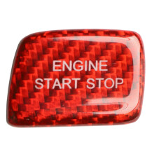 Carbon Fiber Engine Ignition Start Stop Push Button Cover Trim Sticker for Chevy Camaro 2016-2019
