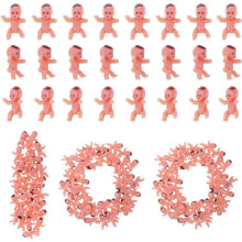 200PCS Plastic Babies Tiny Plastic Babies Small Baby King Cake Babies for Ice Cubes Baby Shower Game