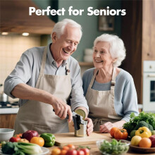 Heavy Duty Stainless Steel Can Opener Smooth and Bottle Openers, Easy Turn Can Openers for Seniors