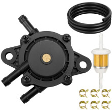 Fuel Pump with Filter and Oil Hose for 17HP-25 Briggs and Stratton 808656 Mikuni 808492 Cub