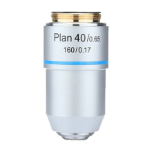 Microscopio Biológico Plan 195, Lente Objetivo Acromático 40X RMS, Rosca 160/0,17, 195 mm