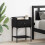 VidaXL vidaXL Nachttisch 2 Stk. Schwarz Eichen-Optik 40 x 29 x 60 cm 1