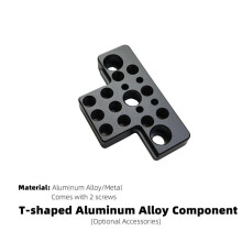Część w Kształcie Litery T z Aluminium, Ekskluzywna dla Uchwytów Firm Trzecich, Akcesorium do Wymiany Uchwytu, 1 Szt.