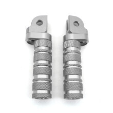 Motorcycle Rearset Front Foot Peg Footrests for MT-03 MT-07 MT-09 MT-25 YZF-R3 YZF-R25 FZ1 FZ6 FZ8 XJ6(Silver)