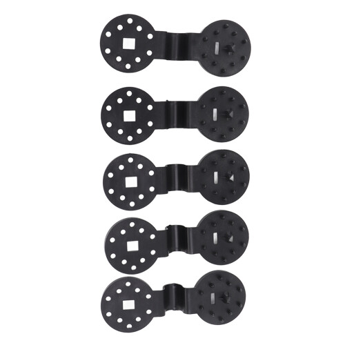 40 Stück Sonnensegel Clips Schwarz Kunststoff