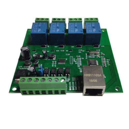 4X LAN Ethernet RJ45 TCP / IP WEB Remote Control Board avec 4 Canaux Relais UDP W5500 Networking Controller 2
