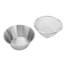 Küchensiebset Edelstahl wiederverwendbar
