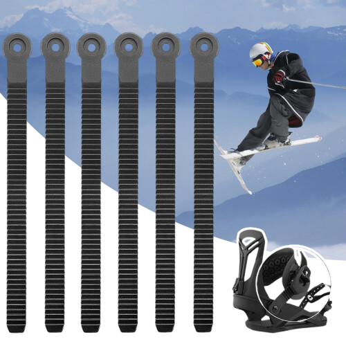 Snowboard Ankle Ladder Strap Binding Replacement Sturdy Universal Simple Installation Ankle Strap Snowboard Binding Parts-6pcs 2