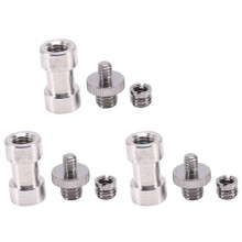 3pcs 1/4 Inch 3/8 Inch Tripod Screws to Light Stand Umbrella Camera Holder Adapter