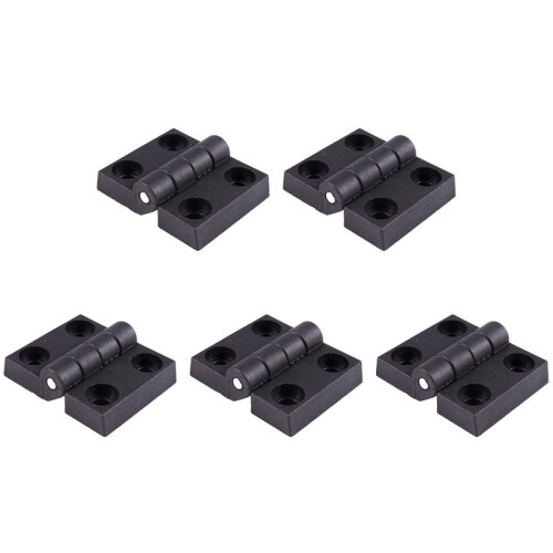 5pcs 63mm x 50mm Cabinet Plastic Hinge Door Hinges Hinge Black