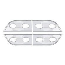 For Alphard 2015-2020 Silver External Door Handle Bowl Cover Cup Cavity Trim Insert Molding Garnish
